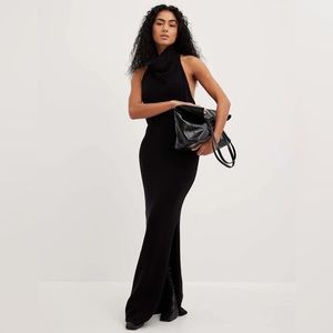 NA-KD Knitted Halterneck Maxi Dress (NAKD)
